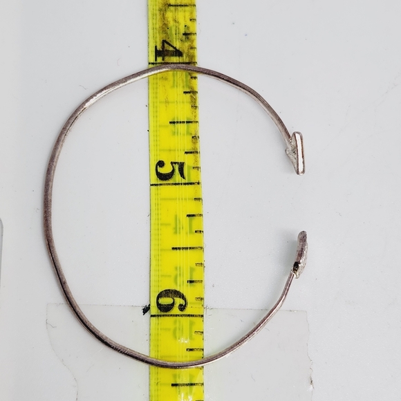 Vintage Sterling Silver 925 Arrow Cuff Bracelet Minimalist Dainty Cupid Love - Picture 3 of 5